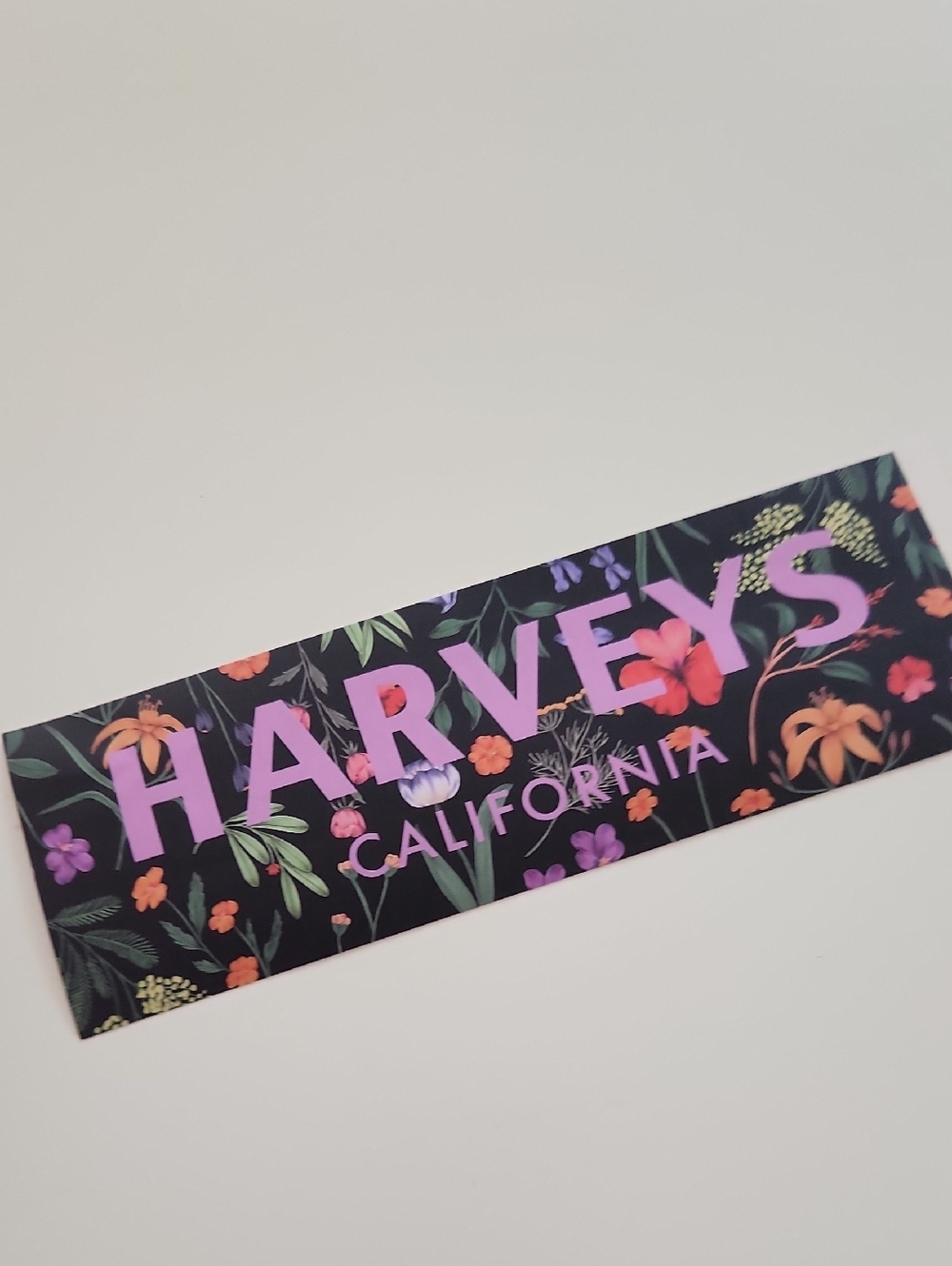 Harveys Seatbelt Wildfower Bumper Sticker